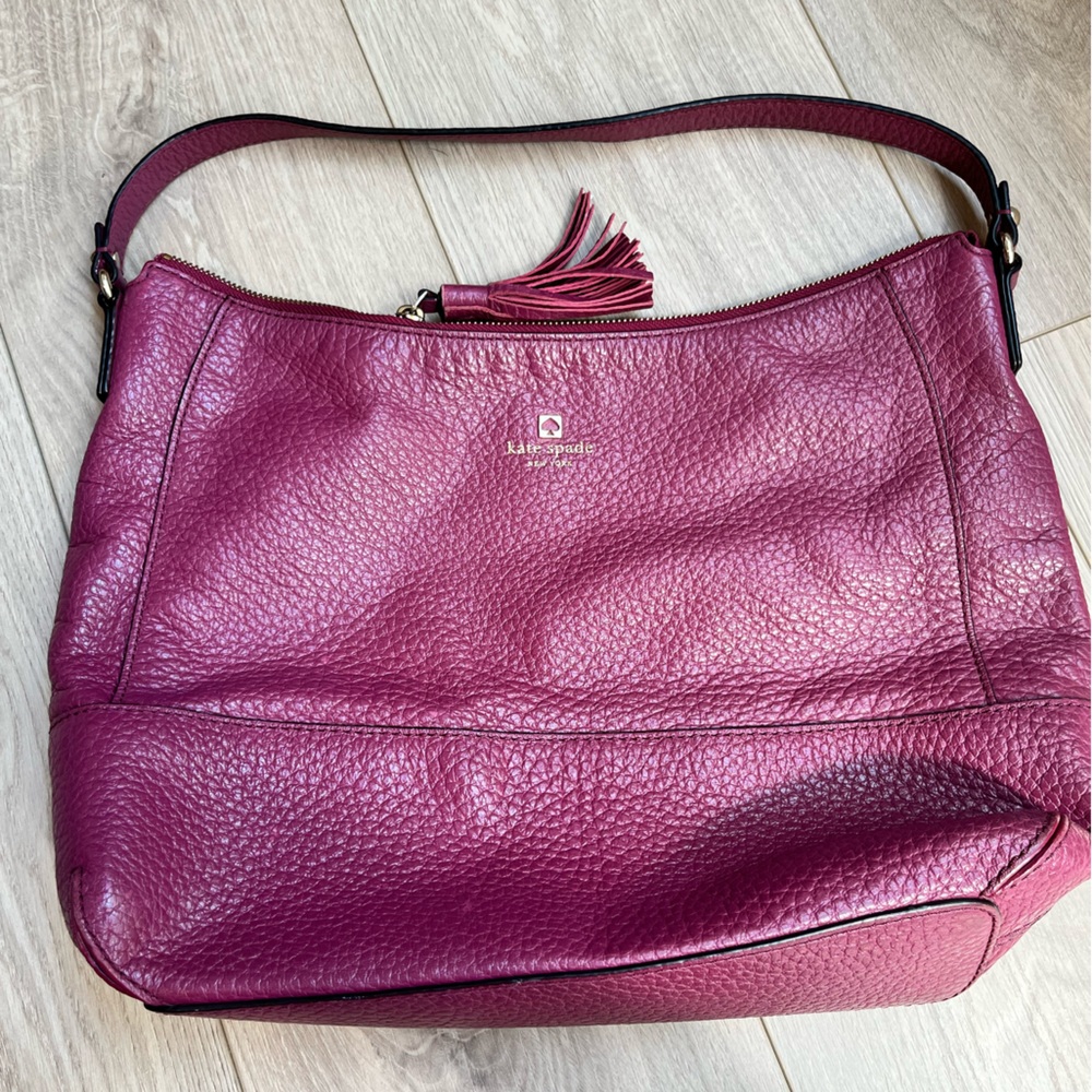 Kate Spade magenta boho purse